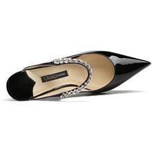 Load image into Gallery viewer, 65 crystal embellished leather mules WOMEN SHOES UKKU Studio 
