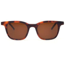Load image into Gallery viewer, A Scandinavian in New York tortoise shiny square frame acetate sunglasses ACCESSORIES Kaibosh 
