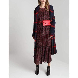 Alley checked printed maxi dress Women Clothing Just Female 