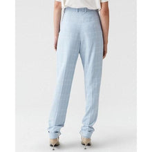 Load image into Gallery viewer, Alta light blue checked cuff tapered pants Women Clothing Hope 
