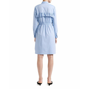 Amy cotton ruffle trim midi dress Women Clothing Designers Remix 