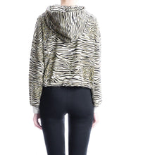 Load image into Gallery viewer, Angie zebra print cotton hoodie sweat Women Clothing Won Hundred 
