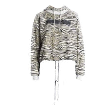 Load image into Gallery viewer, Angie zebra print cotton hoodie sweat Women Clothing Won Hundred 
