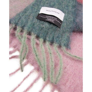Arcana fringed alpaca wool checked knitted scarf ACCESSORIES Holzweiler 