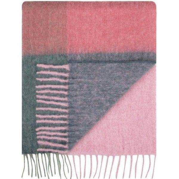 Arcana fringed alpaca wool checked knitted scarf ACCESSORIES Holzweiler 