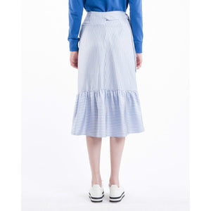 Beate silk asymmetrical midi skirt Women Clothing FWSS 