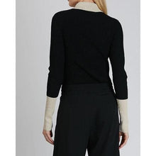 Load image into Gallery viewer, Black rayon zip up sweater Women Clothing Hope 
