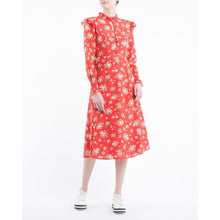 Load image into Gallery viewer, Bodil floral print silk midi dress Women Clothing FWSS 
