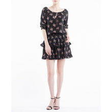 Load image into Gallery viewer, Bohemian floral printed mini dress Women Clothing ByTiMo 
