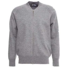 Load image into Gallery viewer, Boiled Wool grey melange zip Jacket Men Clothing Filippa K 48 
