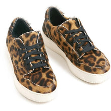 將圖片載入圖庫檢視器 Brenta leopard print hair-calf leather sneakers WOMEN SHOES Diemme 
