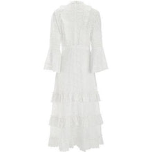 Load image into Gallery viewer, Broderie anglaise cotton ruffled midi dress Women Clothing ByTiMo 
