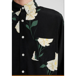 Button Down floral print shirt Men Clothing Hope 
