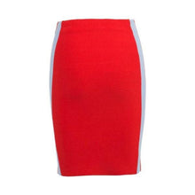 Load image into Gallery viewer, Casey side striped knitted mini skirt Women Clothing Designers Remix 
