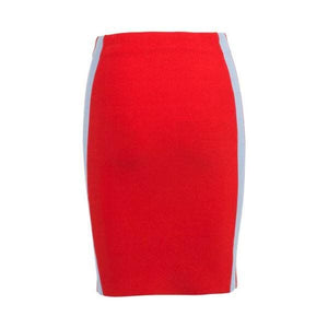 Casey side striped knitted mini skirt Women Clothing Designers Remix 