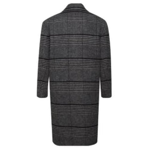 Cassius checked wool long coat Men Clothing Won Hundred 