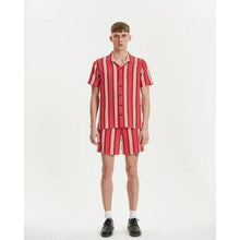 Load image into Gallery viewer, Cave Red Stripe short sleeves shirt Men Clothing Libertine-Libertine 
