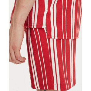 Cave Red Stripe short sleeves shirt Men Clothing Libertine-Libertine 
