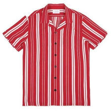 Load image into Gallery viewer, Cave Red Stripe short sleeves shirt Men Clothing Libertine-Libertine S 

