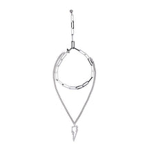 Load image into Gallery viewer, Chain layered crystal lightning bolt charm choker Women Jewellery Joomi Lim Silver 
