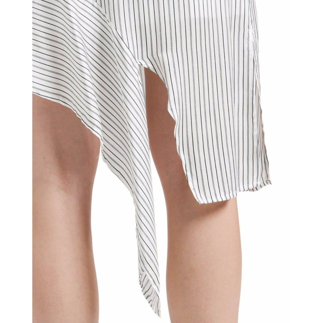 Chase asymmetrical striped midi skirt Women Clothing Designers Remix 36 