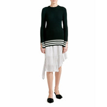 Load image into Gallery viewer, Chase asymmetrical striped midi skirt Women Clothing Designers Remix 

