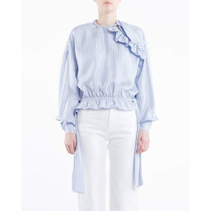 Christina silk stripe blouse Women Clothing FWSS 