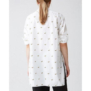 Coast banana printed poplin oversized shirt Women Clothing Hope 