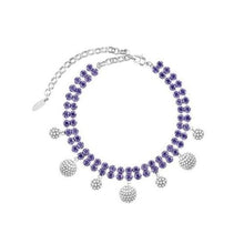 將圖片載入圖庫檢視器 Coloured crystal charms choker Women Jewellery Joomi Lim Silver/Blue 
