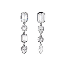 將圖片載入圖庫檢視器 Crystal asymmetrical drop earrings Women Jewellery Joomi Lim 

