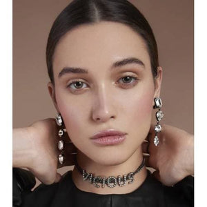 Crystal asymmetrical drop earrings Women Jewellery Joomi Lim 