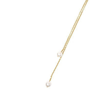 Load image into Gallery viewer, Crystal hoop wrap-around with pearl chain necklace Women Jewellery Joomi Lim 
