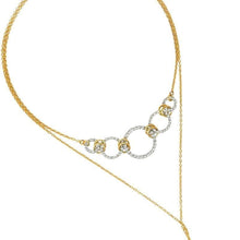 將圖片載入圖庫檢視器 Crystal hoop wrap-around with pearl chain necklace Women Jewellery Joomi Lim 
