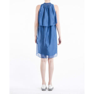 Dream silk halter mini dress Women Clothing Designers Remix 
