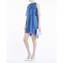Load image into Gallery viewer, Dream silk halter mini dress Women Clothing Designers Remix 
