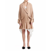 Load image into Gallery viewer, Edith wool ruffle coat Women Clothing Designers Remix 
