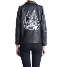 Load image into Gallery viewer, Edna leather biker jacket Women Clothing Won Hundred 
