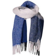 Load image into Gallery viewer, Emperor fringed alpaca wool mix checked knitted scarf ACCESSORIES Holzweiler 
