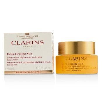 Extra-Firming Nuit Wrinkle Control, Regenerating Night Rich Cream - For Dry Skin Skincare Clarins 