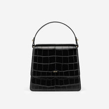 Load image into Gallery viewer, FAE square croc-effect vegan leather mini bag Women bag JW PEI Black 
