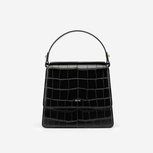 FAE square croc-effect vegan leather mini bag Women bag JW PEI Black 