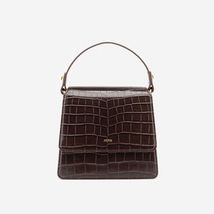 FAE square croc-effect vegan leather mini bag Women bag JW PEI Brown 
