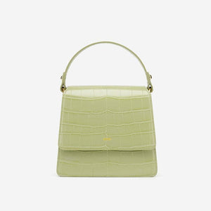 FAE square croc-effect vegan leather mini bag Women bag JW PEI Lime 