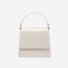 Load image into Gallery viewer, FAE square croc-effect vegan leather mini bag Women bag JW PEI Off white 
