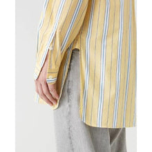 Load image into Gallery viewer, Far Yellow Stripe Cotton Shirt Men Clothing Hope 
