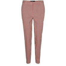 Load image into Gallery viewer, Farina checked woven straight-leg pants Women Clothing Designers Remix 34 
