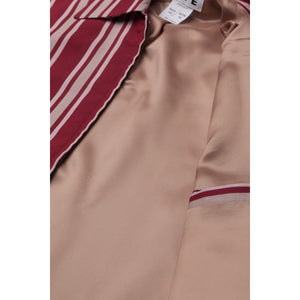 Fifty striped turn-down collar shirt jacket Men Clothing Hope 