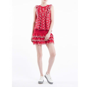 Fleur Anglaise lace mini skirt Women Clothing ByTiMo 
