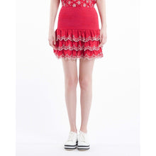 Load image into Gallery viewer, Fleur Anglaise lace mini skirt Women Clothing ByTiMo XS 
