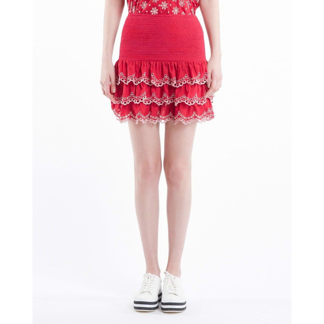Fleur Anglaise lace mini skirt Women Clothing ByTiMo XS 
